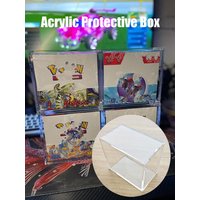 Acrylic Display Box For Poke Dust-Proof Show Case For UPC ETB Booster Protection Box Protector Transparent Plastic Acrylic Case