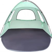 Portable Multi-Person Outdoor Camping Sunshade Breathable Beach Tent for Seaside Leisure Sun Protection Gathering