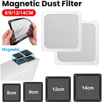 1-2PCS 80mm 90mm 120mm 140mm PC Chassis Cooling Fan Dust Filter Magnet Dustproof Mesh Cover Computer Chassis Net Guard with Hole