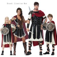 Halloween New Spartan Warrior Children's Parent Child Series Cosplay Roman Gladiator Role Playing Costume