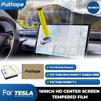 Futhope 16-calowa folia ochronna ze szkła hartowanego do ekranu Tesla Model Y YL 2026 Juniper HD Center Control z narzędziami do montażu