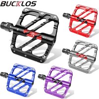 AliExpress BUCKLOS MTB Pedal CNC Bicycle Flat Pedals Aluminum Alloy 3 Bearing Road Mountain Bike Pedal Non-slip Bike Pedals Bicycle Part