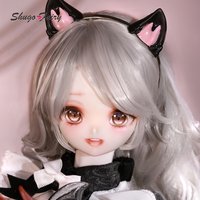 ShugaFairy Bree A 1/4 BJD FullSet Anime-Style Head Demon Horn Cat Female Magnetic Tail Ears Ball-Jointed Doll Gift Figure