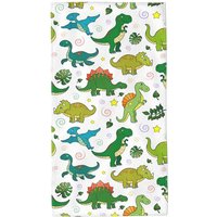 Beach Towel Cute Dinosaur Cartoon Pattern Sun Protection Windproof Suitable for Swimming Pool Camping Travel Blanket