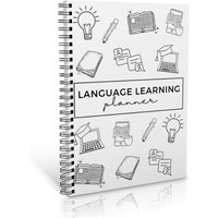 Language Learning Planner Vocabulary & Grammar Notebook With Weekly&Monthly Logs Language Vocabulary Notebook