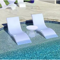 Swimming Pool Lounger Side TableOutdoor Furniture UV20 for Lounger in Pool Table Pool Chairs for Sun Lounger