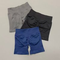 Sports Shorts 4.5'' Women Seamless Scrunch Butt Lifting Stretch Breathable Yoga Pants Workout Gym Running Fitness Sports Shorts