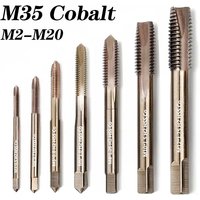Cobalt Screw Thread Tap Drill Bit HSS-Co M35 Pointed Flute Metric M2-M20 Machine Tap Right Hand For Stainless Steel Metal