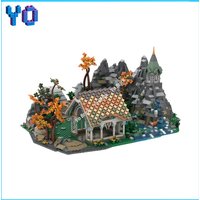 10316 Rivendell Base with Ancestral Hall MOC Bricks Elven Architecture Scene Display Building Blocks Toys