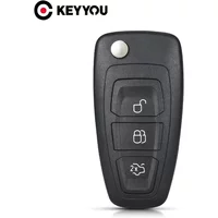 KEYYOU For Ford Focus Fiesta 2013 Replacement Flip Folding Remote Key Shell Case