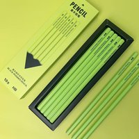 10 Pcs Green Pole Black Wood Graphite Pencil Set HB Black Lead Office Writing Pencil Gift Stationery Cute Pencils