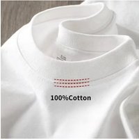 2026 New Eco Friendly Comfortable Pure White Heavy T Shirt Mens Summer Pure Cotton Short Sleeve Unisex Streetwear Fashion