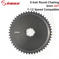 AliExpress NONE KEOS Road Gravel Bike 3-Bolt Direct Mount Narrow-Wide Closed Guard Chainring 3mm Offset Single Speed Compatible with 7-12 Speed