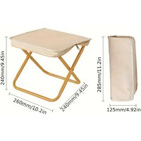 2026Portable Folding Camping Chair Lightweight Compact Fishing Stool Outdoor Seat For Picnic Beach Hiking Travel With Handbag