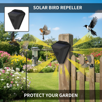 Solar Powered Animal & Bird Repellent Ultrasonic Rodent & Wild Boar Alarm Sound And Light Eco-Friendly Outdoor Protection