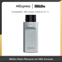 8BitDo Retro Receiver for N64 and Windows, Compatible with Xbox Series Controller, Switch Pro PS5/PS4 Controllers on N64 console