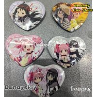 Kaname Madoka 54*58mm Heart Brooch Anime Puella Magi Madoka Magica Cosplay Brooch Halloween Disguise Decora Props Accessories