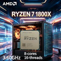 New AMD Ryzen 7 1800X CPU R7 1800X 8-cores 16-threads 3.60GHz--4.0GHz 95W AM4 TDP 95WCPU Processor