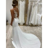 Sexy Backless Mermaid Wedding Dresses Applique One-Shoulder Floor Length Bridal Gown For Women Vestidos De Novia