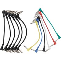 6Pcs Gitarre Effekt Pedal Kabel Verbindungsleitung Jack Audio Kabel Beryllium Kupfer Link Gezupft Musical Instrument Zubehör