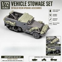 1/72 Die Casting Resin Model Assembly Kit, M4A1 Halftrack Accessories, Unpainted