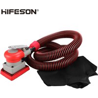 HIFESON 75*100mm Air Sander Pneumatic Square Grinder Polisher Vacuuming Sanding Tool Grinding Machine Car Polishing Tool