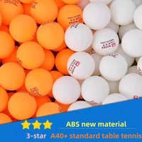 3-Star 50/100 PCS Tischtennisball National Standard ABS 40+ Hochelastische Tischtennisbälle Trainingsbälle