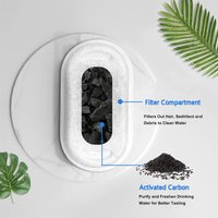 AliExpress NONE 6/12/30pcs Pet Water Dispenser Filter Cat Water Fountain Filter Drinking Fountain Filter Cycle Filtering Easy To Clean