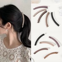 4/5Pcs Banana Hair Claws Clips,Non-Slip Large Ponytail Holder Clips for Women,Vintage 90s Double Combs Hairpin Accessories
