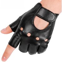 Unisex Synthetic Leather Half Fingerless Gloves for Riding Driving Fitness Gymnastics Motorcycle Equipment