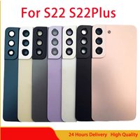 AAA Glass For Samsung Galaxy S22 S22+ S22Plus Battery Cover Back Housing Repair Replace Rear Door Phone Rear Case + Camera Lens