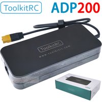 ToolKitRC ADP200 200W 4A Charger Power Supply Adapter DC19.5V 10.3A Supply XT60 Output Adapter for RC iSDT GTPower HotRC SkyRC
