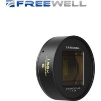 Freewell 1,55x blau/goldenes anamorphes Objektiv, kompatibel mit Sherpa iPhone-Hüllen – Advance Your Mobile Cinematography-Zubehör