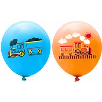 20pcs/set Train Balloons 12 Inches Railroad Crossing Latex Balloons Train Birthday Traffic Sign Party Decorations Supplies