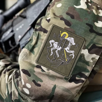 Saint George Knight Embroidery Patch Tactical Hook&Loop Patches for Clothing Morale Badge Backpack Decorative Sticker Armband