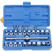 21 Pieces Pan Oil Drain Screw Wrench, Car Protection Four Corners and Hexagons, Oil Change, Maintenance Drain Tool