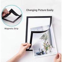 Magnetic Wall Picture Frame Removable Self-Adhesive Refrigerator Sticker A4 Poster Cover Photo Frames Office Glass Window Door