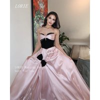 LORIE Luxury Noval Liquid A Line Evening Dress Sweetheart Bow Formal Prom Dresses Sleeveless Party Gowns Customized 2026