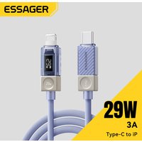 Essager 29W USB C To Lightnin for iPhone 14 13 12 Pro Fast Charging Charger for MacBook iPad Pro Type C To Lightning Wire Cord