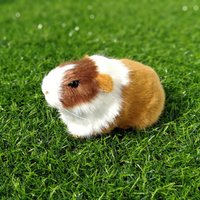 New Hamster Simulation Fur Guinea Pig Lifelike Home Decor Stuffed Animal Figurine Cute Soft Plush Stuffed Doll Kids Gift