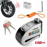 AliExpress NONE VEISON Disc Brake Lock Motorcycle Alarm Lock Anti-Theft 130db Motorcycle Lock with Reminder Cable Scooter Bike Brake Rotor Locks