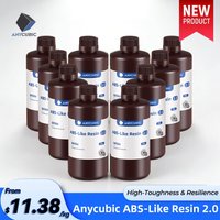 Anycubic 10/20kg Resin 3D Printer Photopolymer ABS-Like 2.0 Resin Higher Toughness & Resilience Fast Curing High Precision Resin