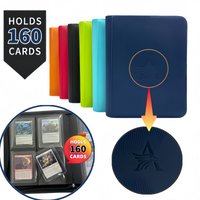 Classeur à cartes TopLoader 4 pochettes (160 cartes) – Noir/ Rangement ultra-résistant pour cartes TCG et de sport. Le rêve des collectionneurs