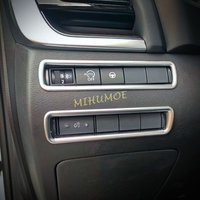 Matte Chrome Interior Dashboard Switch Trims Cover For 2021 2022 2023 2024 2025 Nissan Rogue X-Trail T33 Qashqai J12 Accessories