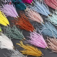 GUFEATHER,2pcs/lot,MA32,jewelry accessories,natural feather,hand made,charms,diy earring pendants,jewelry making,feather tassel