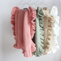 Knit Baby Blanket Newborn 100% Cotton Infant Swaddle Wrap Sofa Throw Blankets Baby Receiving Crib Stroller Blanket Bedding Quilt