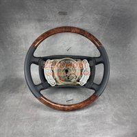 Skórzana drewniana kierownica zamienna do Mercedesa R107 W124 W126, kierownica do wnętrza samochodu klasycznego