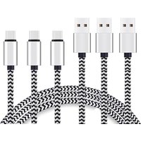 USB Type C Cable 2.4A Fast Charging Battery Charger Wire Woven Nylon Data Cable Mobile Phone Charger For Huawei Samsung USB C