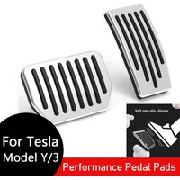 Couvre-pédales de performance en aluminium antidérapant pour Tesla, pour Model Y (Juniper) et Model 3 (Highland) 3/Y 2017-2026