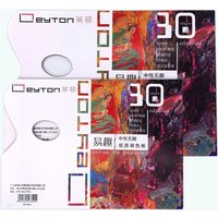 LEYTON Abreißpalette, abziehbare Pappe, waschfrei, 30 Blatt, doppelseitig, für Acryl-, Öl-, Gouache- und Aquarellmalerei
